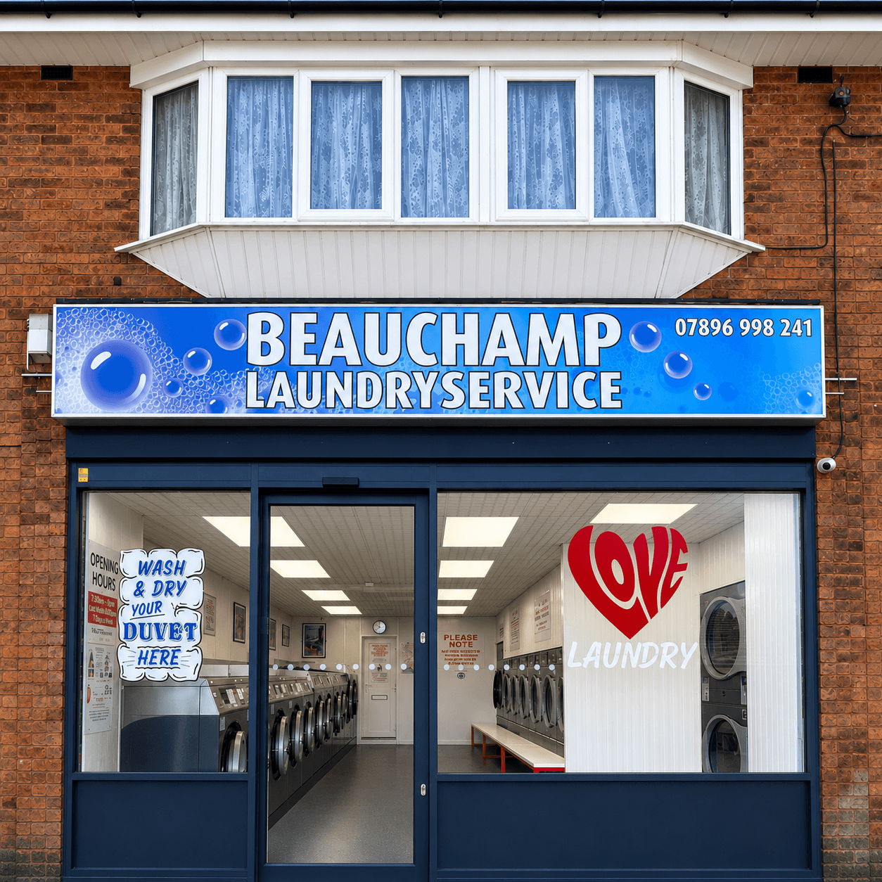 Beauchamp Laundry Service storefront in Handsworth Wood, Birmingham