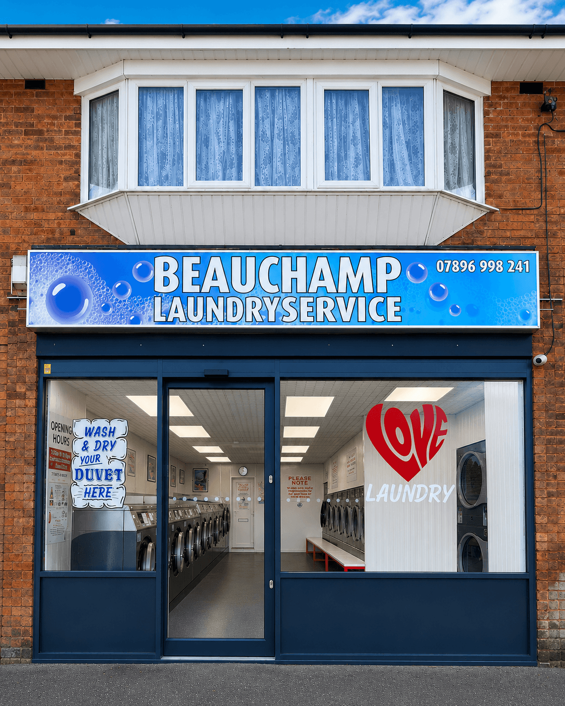 Beauchamp Laundry Service storefront in Handsworth Wood, Birmingham