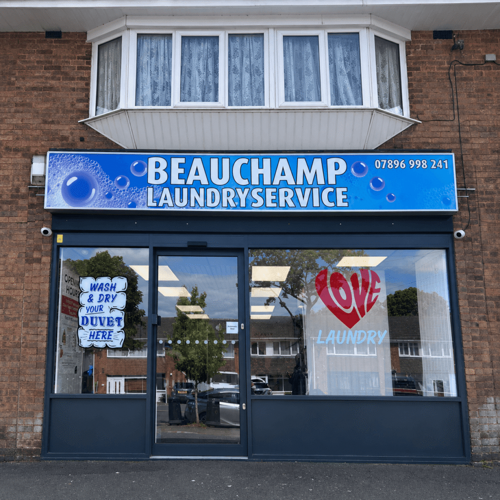 Beauchamp Laundry Service storefront in Handsworth Wood, Birmingham